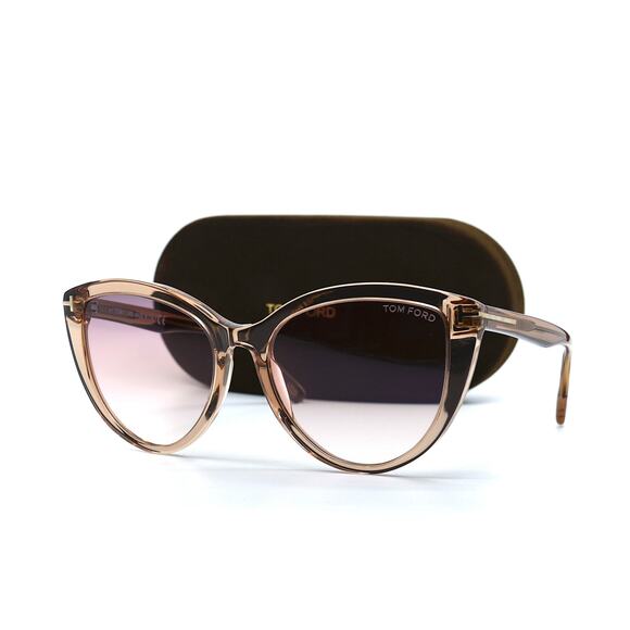 TOM FORD ISABELLA-0 TF915 45G PEACH PINK GRADIENT AUTHENTIC SUNGLASSES - Picture 13 of 14